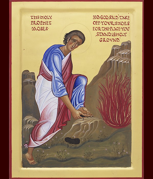 Moses Removing his Sandals 2011