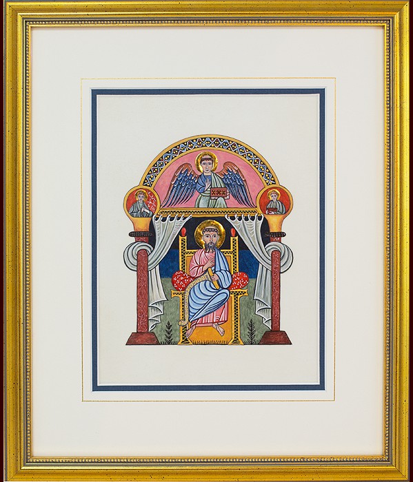 Evangelist Matthew (Illumination from Codex Aureus)<br>2013